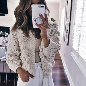 Chunky Knit Cream Sweater